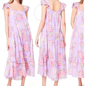 NWT Betsy Johnson Sundress with Flutter Cap Sleeve